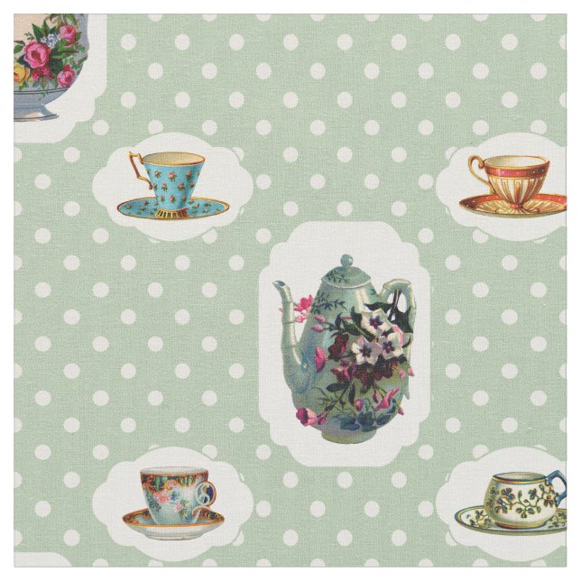 Tissu Teups vintages et Pois (Fermer)