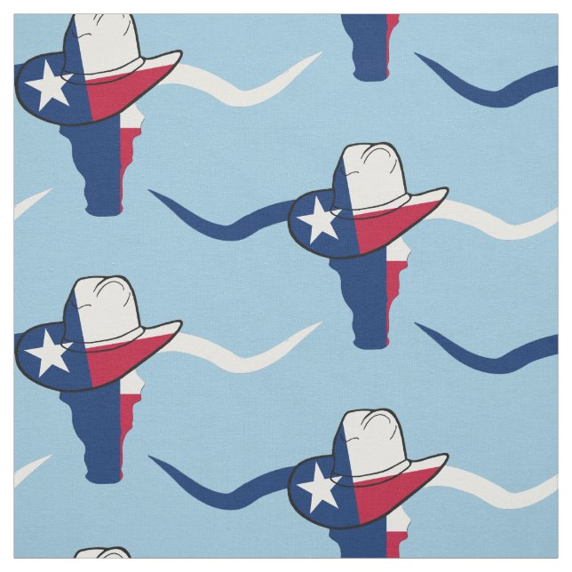 Tissu Texas Drapeau Tête De Tête Avec Casquette Cowboy (Échantillon)