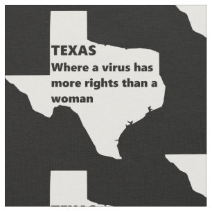 Tissu texas droits des femmes covid blanc