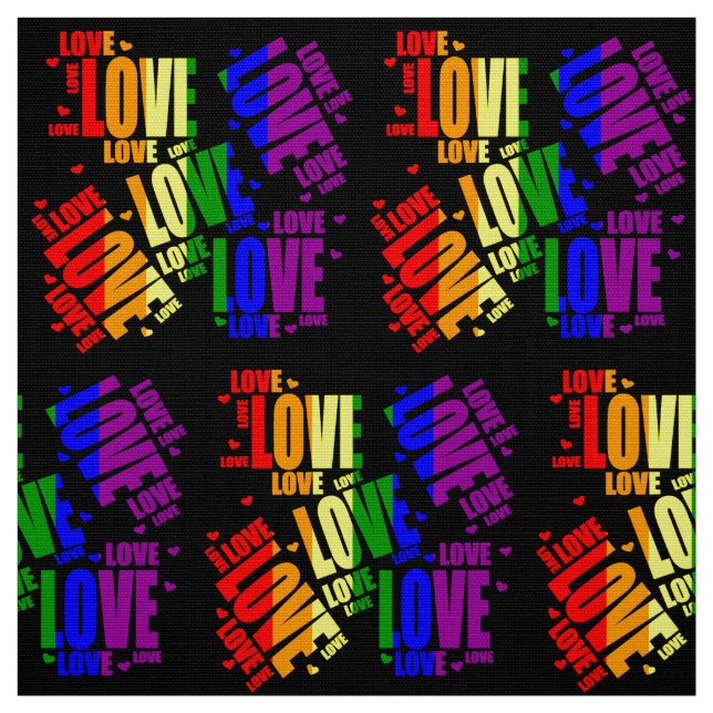 Tissu Texte d'amour de LGBT (Échantillon)