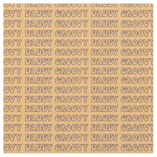 Tissu Texte super de Daddy Hippy sur Brown