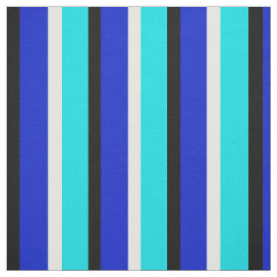 Tissu Textile bleu Cyan Stripes