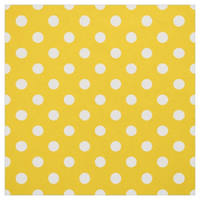 Tissu Textile Pois jaune (Échantillon)