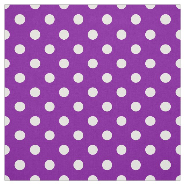 Tissu Textile Pois violet blanc (Échantillon)