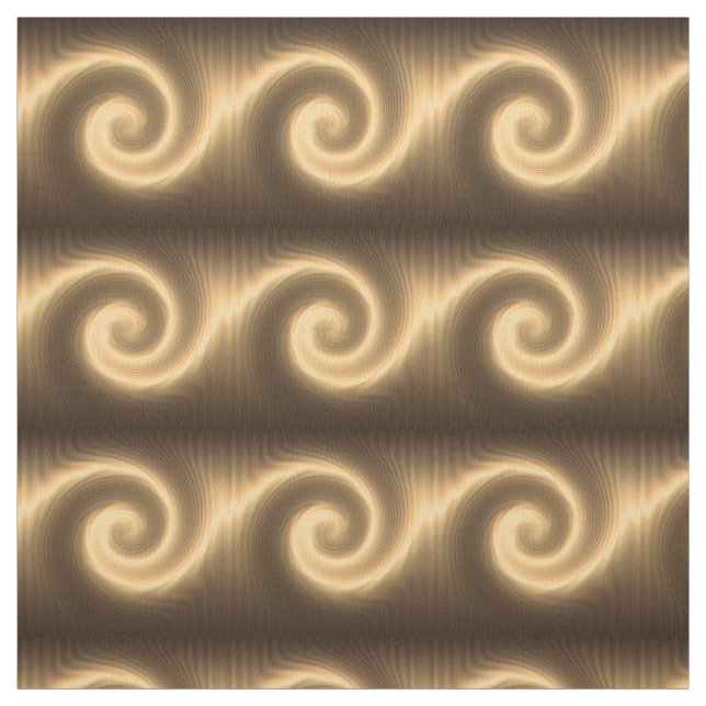 Tissu texture abstraite en spirale dorée (Échantillon)