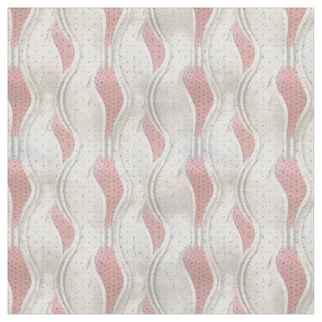 Tissu Texture abstraite gras 3D métallique rouge et crèm (Fermer)