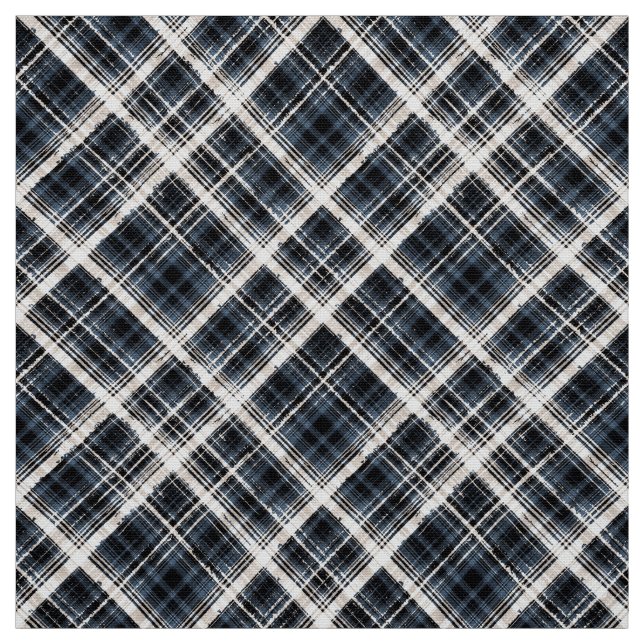 Tissu texture blanche noire classique checkered de plaid (Échantillon)