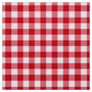 Tissu texture blanche rouge classique checkered de plaid