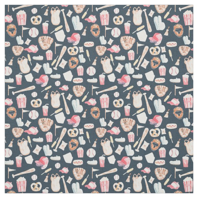 Tissu Texture de la marine de baseball (Échantillon)