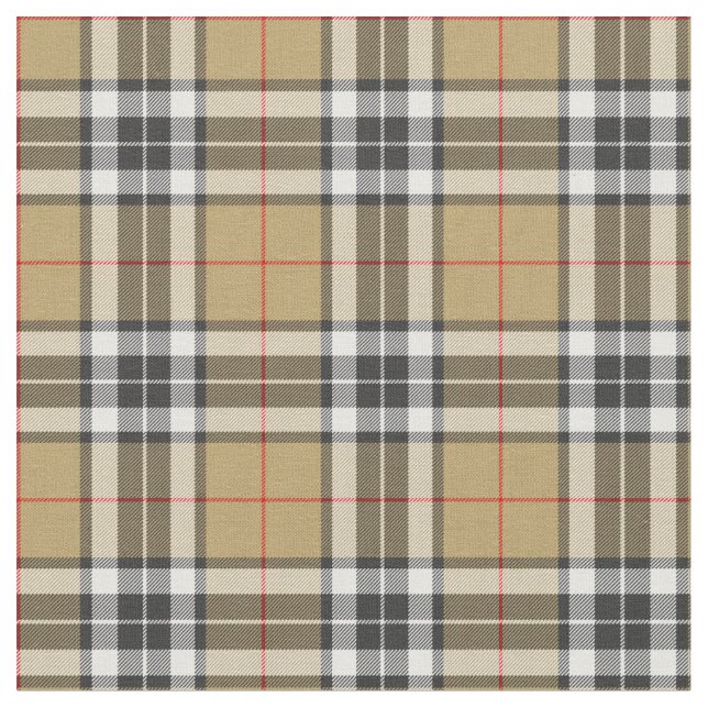 Tissu Thomson Camel Tartan Plaid Family Mode Motif (Fermer)