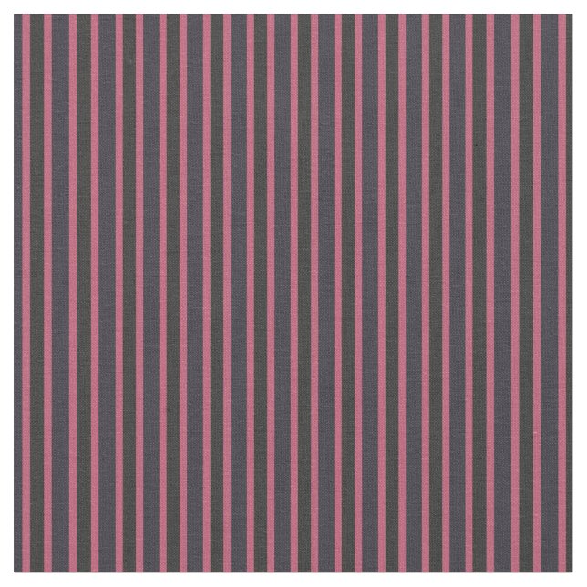 Tissu Thunder Blue, Deep Rose And Dark Gray Stripes (Fermer)