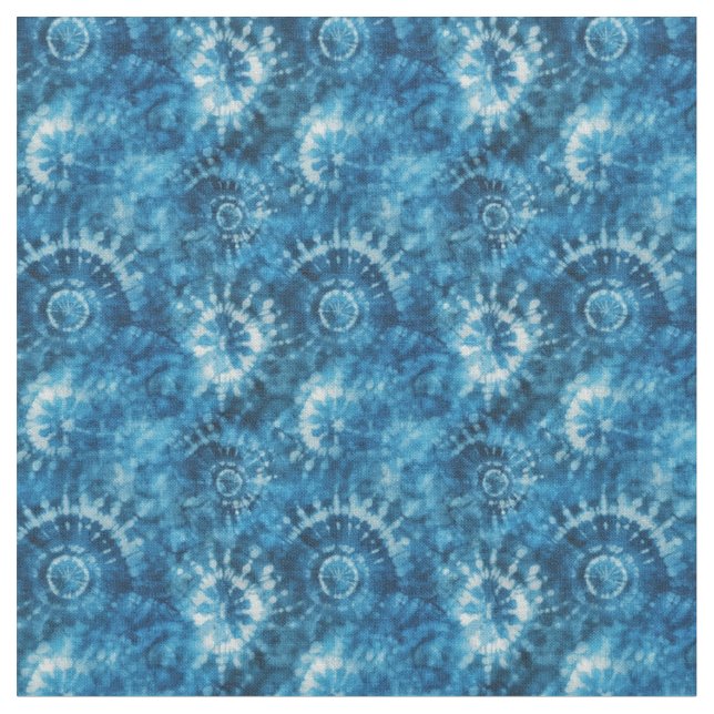 Tissu Tie-dye bleu (Fermer)