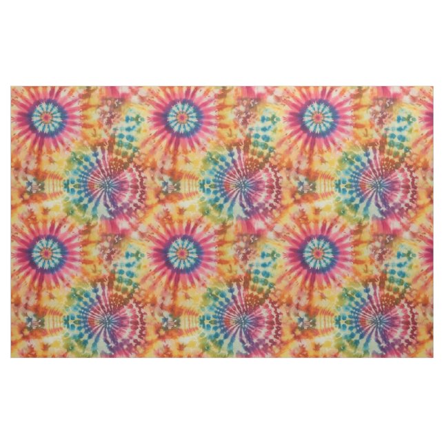 Tissu Tie-Dye Coloré  (Yard)