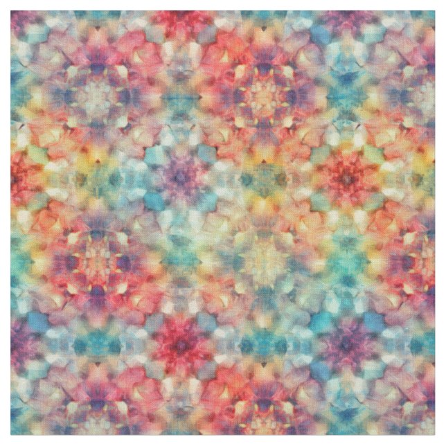 Tissu Tie-dye floral (Fermer)