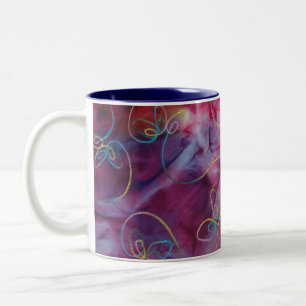 Tissu Tie-Dye Psychédélique Mug