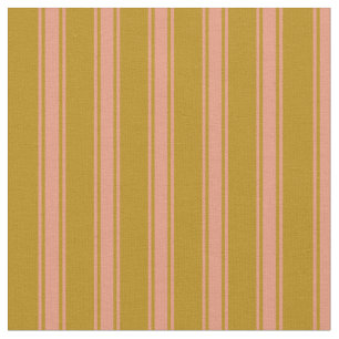 Tissu Tige d'or foncé et Saumon foncé Motif de couleur