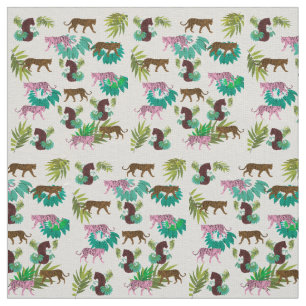 Tissu Tigres Brown roses