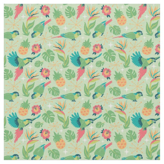 Tissu Tiki Parrot (Fermer)