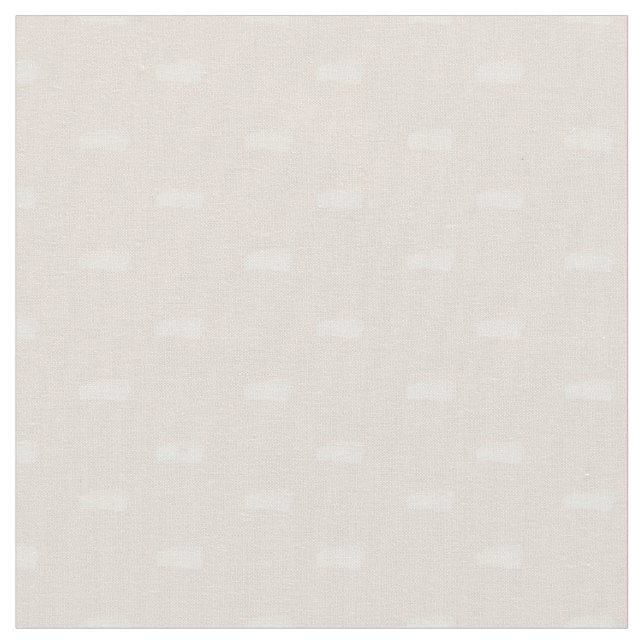 Tissu Tirets minimalistes blancs sur beige (Fermer)