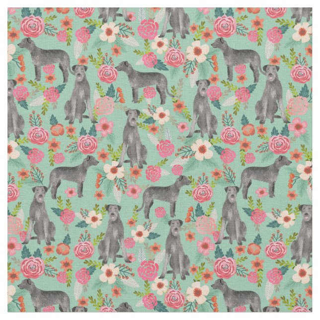 Tissu tissage de loup d'Irlande fourrure vintage menthe (Fermer)