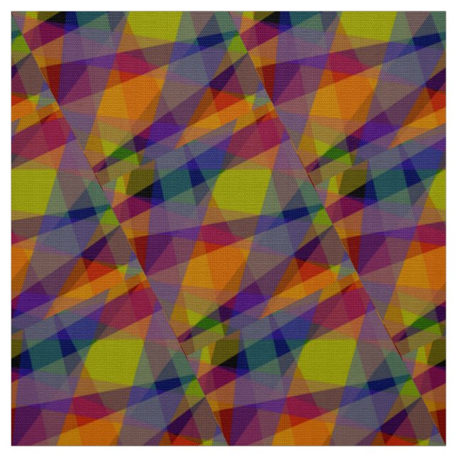 Tissu Tissé en Polyester Géométrique Foncé (Échantillon)