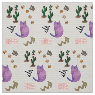 Tissu Tissu, Chat Poisson Cactus Meow Paws