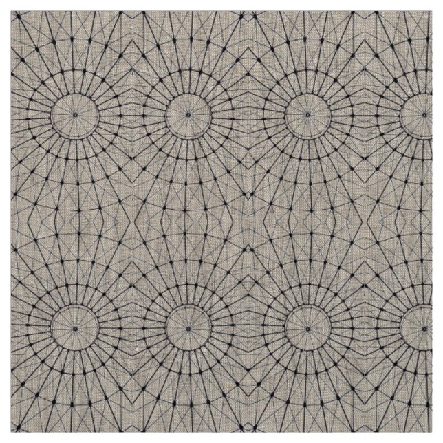 Tissu Tissu, lignes naturelles abstraites (Échantillon)