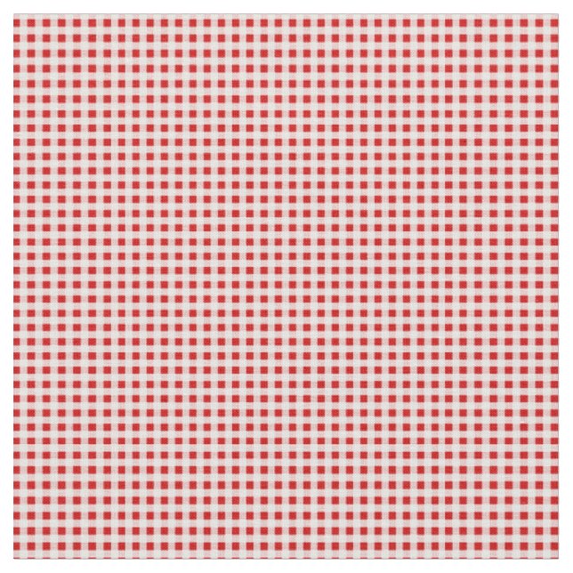 Tissu Tissu, motif gingham rouge (Fermer)