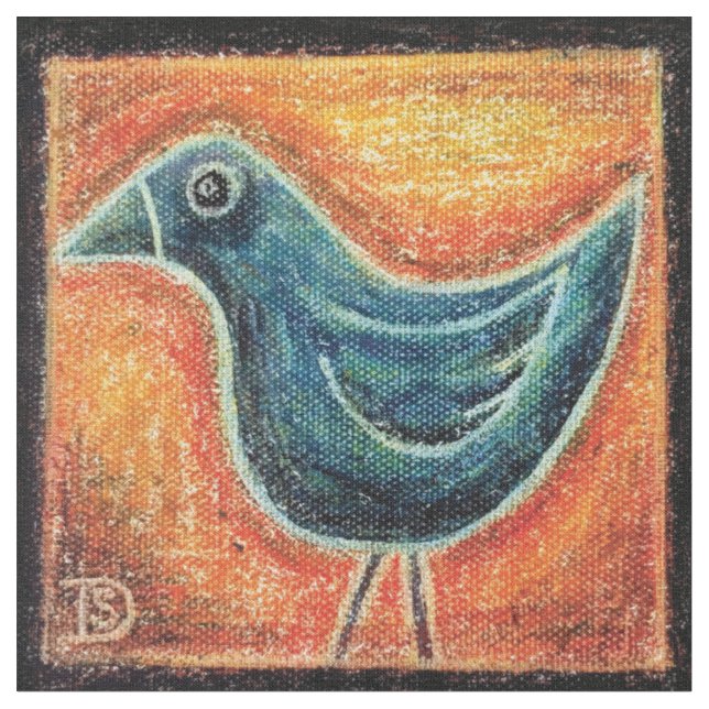 Tissu Tissu, Oiseau Bleu (Fermer)