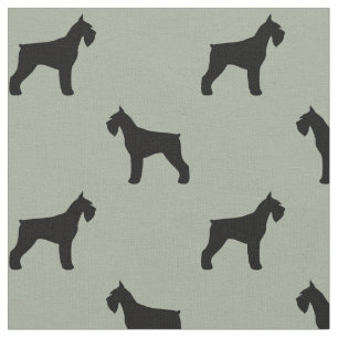 Tissu Tissus à motifs silhouettes de race de chien Schna