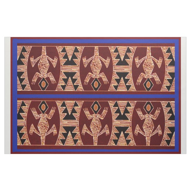 Tissu Tissus de créateurs péruviens incas avec geckos (Yard)