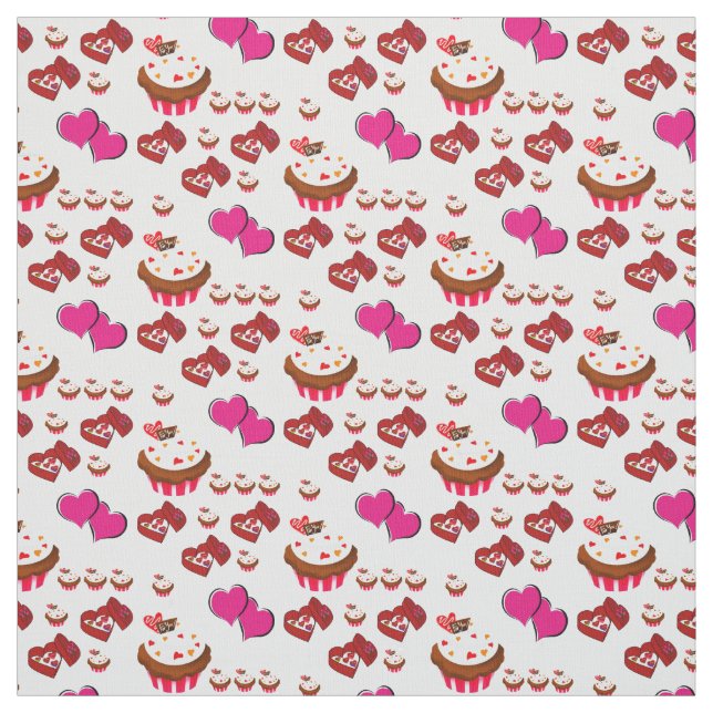 Tissu Tissus de la Saint-Valentin (Échantillon)
