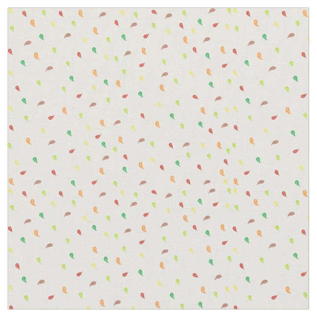 Tissu Tissus Feuille en chute - Blanc (Fermer)