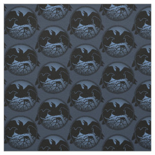 Tissu Tissus indigènes de tribal de corneille de Raven