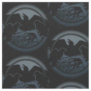 Tissu Tissus indigènes de tribal de corneille de Raven