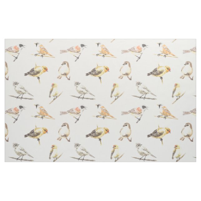Tissu Tit birds motif (Fat Quarter)