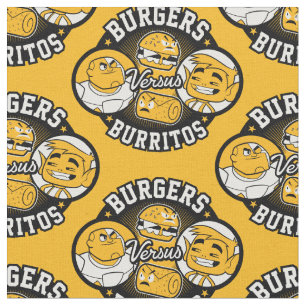 Tissu Titans Ados, allez ! Burgers contre Burritos