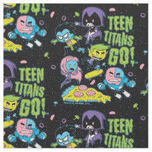 Tissu Titans Ados, allez ! Gnarly 90's Pizza Graphic