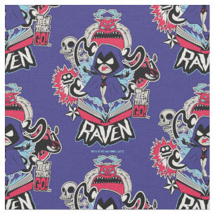 Tissu Titans Ados, allez ! Raven puissance démoniaque
