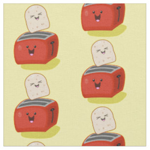 Tissu Toast de Cute kawaii et dessin animé de grille-pai