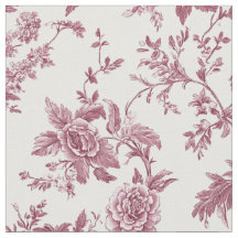 Toile botanique rose délicate