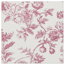 Toile botanique rose rose