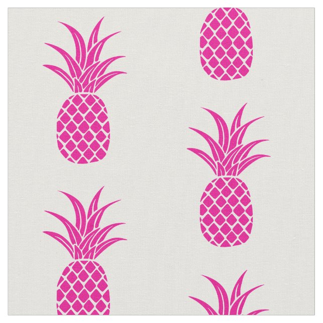 Tissu Toile d'ananas rose vif (Fermer)