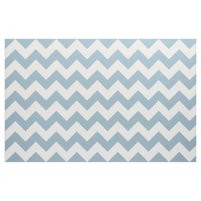 Tissu Toile d'Aquamarine Blue Chevron Zigzag (Yard)