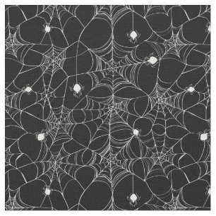 Tissu Toile d'araignée blanche Halloween