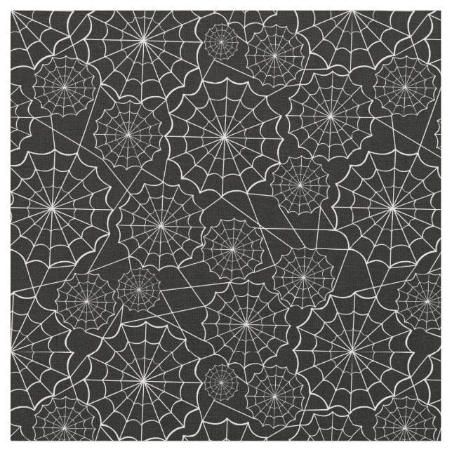 Tissu toile d'araignée d'halloween (Fermer)