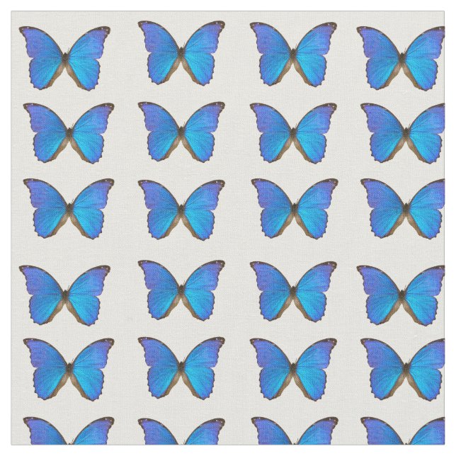 Tissu Toile de coton Blue Morpho Butterfly (Fermer)
