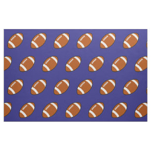 Tissu Toile de football bleu