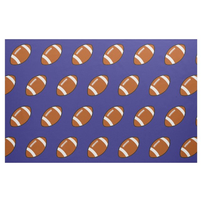 Tissu Toile de football bleu (Fat Quarter)