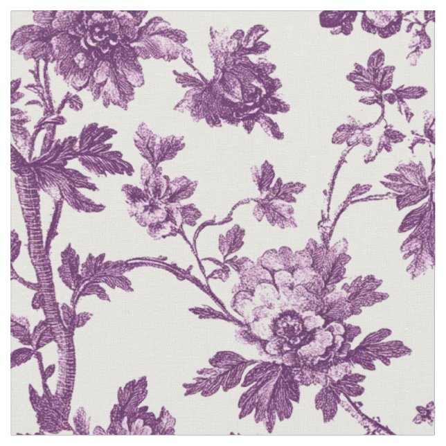 Tissu Toile de vigne de rose violette (Fermer)